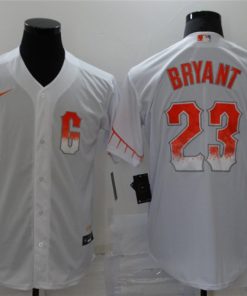 Men's San Francisco Giants #23 Kris Bryant White City Connect Cool Base Stitched Jersey