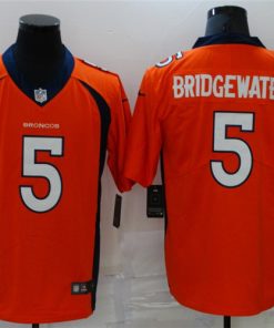Nike Broncos 5 Teddy Bridgewater Orange Vapor Untouchable Limited Jersey