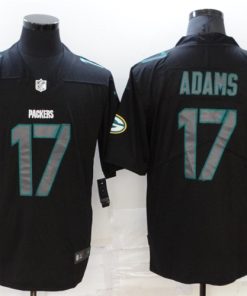 Nike Packers 17 Davante Adams Black Impact Vapor Limited Jersey