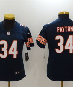 Women's Chicago Bears #34 Walter Payton Navy Blue Vapor Untouchable Jersey