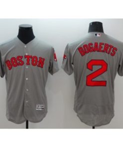 MLB Red Sox 2 Xander Bogaerts Grey Flexbase Men Jersey