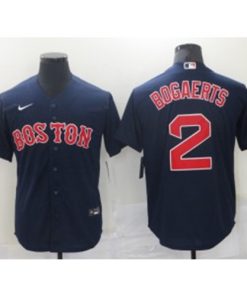 MLB Red Sox 2 Xander Bogaerts Navy Nike Cool Base Men Jersey