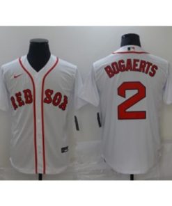 MLB Red Sox 2 Xander Bogaerts White Nike Cool Base Men Jersey