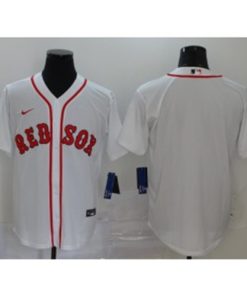 MLB Red Sox Blank White 2020 Nike Cool Base Men Jersey