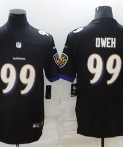 Men's Baltimore Ravens #99 Jayson Oweh Black 2021 Vapor Untouchable Limited Stitched NFL Jersey