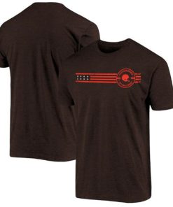 Men's Cleveland Browns White 2021 Brown 75th Anniversary T-Shirt