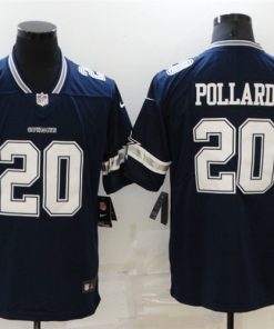 Men's Dallas Cowboys #20 Tony Pollard 2021 Navy Vapor Limited Stitched Jersey
