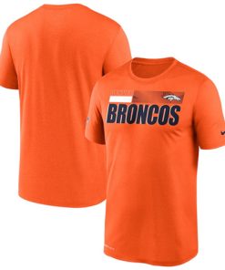 Men's Denver Broncos 2020 Orange Sideline Impact Legend Performance NFL T-Shirt