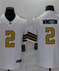 Men's New Orleans Saints #2 Jameis Winston White Color Rush Limited Stitched Jersey