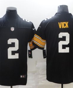 Men's Pittsburgh Steelers #2 Michael Vick Black Nike Draft Vapor Limited Jersey