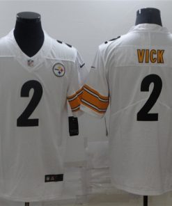 Men's Pittsburgh Steelers #2 Michael Vick White Nike Draft Vapor Limited Jersey