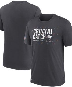 Men's Tampa Bay Buccaneers Charcoal 2021 Crucial Catch Performance T-Shirt
