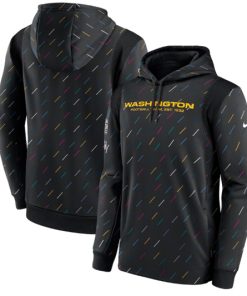 Men's Washington Football Team 2021 Charcoal Crucial Catch Therma Pullover Hoodie