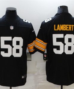 New Pittsburgh Steelers Jack Lambert #58 Black Vapor limited jersey