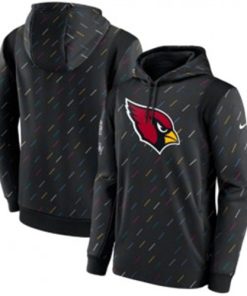 Nike Arizona Cardinals 2021 Charcoal Crucial Catch Therma Pullover Hoodie