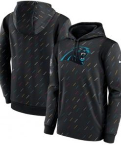 Nike Carolina Panthers 2021 Charcoal Crucial Catch Therma Pullover Hoodie