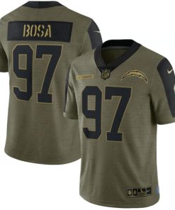 Nike Chargers 97 Joey Bosa Olive 2021 Salute To Service Limited Jersey