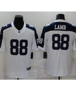 Nike Cowboys 88 Ceedee Lamb White Throwback Vapor Untouchable Limited Men Jersey