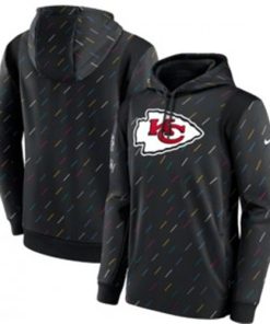 Nike Kansas City Chiefs 2021 Charcoal Crucial Catch Therma Pullover Hoodie