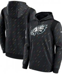 Nike Philadelphia Eagles 2021 Charcoal Crucial Catch Therma Pullover Hoodie