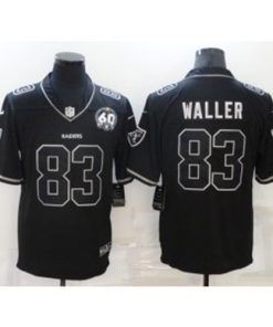 Nike Raiders 83 Darren Waller Black Shadow 60th Anniversary Vapor Limited Men Jersey