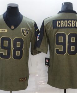 Nike Raiders 98 Maxx Crosby 2021 Salute To Service Limited Jersey