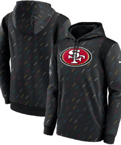 Nike San Francisco 49ers 2021 Charcoal Crucial Catch Therma Pullover Hoodie