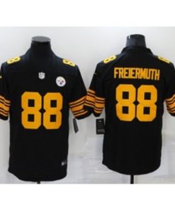 Nike Steelers 88 Pat Freiermuth Black Color Rush Limited Men Jersey