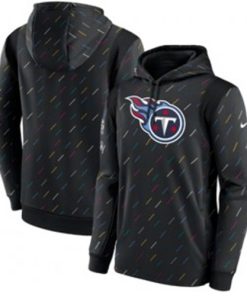 Nike Tennessee Titans 2021 Charcoal Crucial Catch Therma Pullover Hoodie
