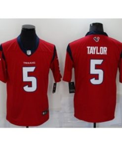 Nike Texans 5 Taylor Red Vapor Untouchable Limited Men Jersey