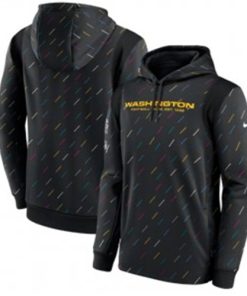 Nike Washington Football Team 2021 Charcoal Crucial Catch Therma Pullover Hoodie