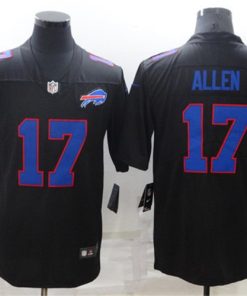 Men's Buffalo Bills #17 Josh Allen Black Vapor Untouchable Limited Stitched Jersey
