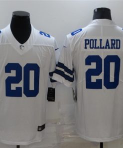 Men's Dallas Cowboys #20 Tony Pollard White Limited Stitched Jersey