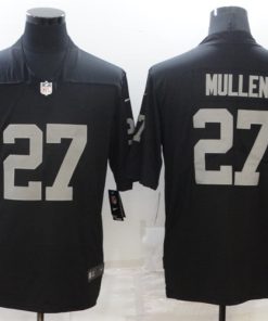 Men's Las Vegas Raiders #27 Trayvon Mullen Black Vapor Limited Stitched Jersey