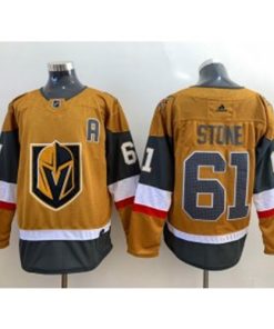 NHL Knights 61 Mark Stone Gold New Adidas Men Jersey