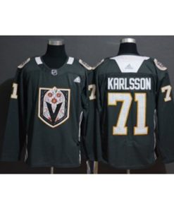 NHL Knights 71 William Karlsson Gray Dia De Los Muertos Adidas Men Jersey