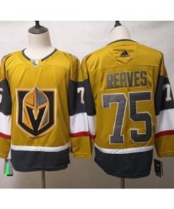 NHL Knights 75 Ryan Reaves Gold 2020 New Adidas Men Jersey