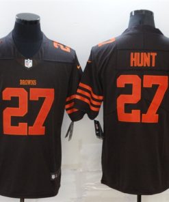 Nike Browns #27 Jabrill Peppers Brown Men's Stitched NFL Limited Rush Jersey NFL Jersey