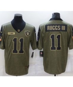 Nike Raiders 11 Henry Ruggs III Olive 2021 Salute To Service Limited Men Jersey