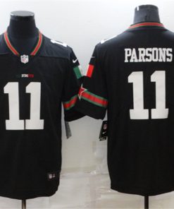 Men's Dallas Cowboys #11 Micah Parsons Black Mexico Stitched Jersey