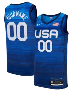 Men's Nike Navy USA Basketball Limited Custom Jersey