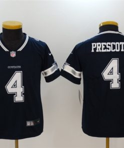 Youth Dallas Cowboys #4 Dak Prescott Navy Blue Vapor Untouchable Limited Stitched Jersey