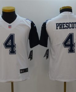 Youth Dallas Cowboys #4 Dak Prescott White Vapor Untouchable Limited Stitched NFL Jersey