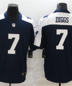 Men's Dallas Cowboys #7 Trevon Diggs 2021 Navy Thanksgiving Limited Stitched Jersey
