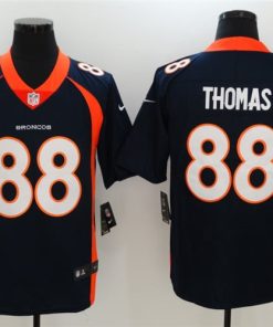 Men's Denver Broncos #88 Demaryius Thomas Navy Vapor Untouchable Limited Stitched Jersey custom Size