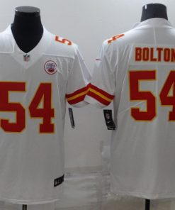 Men's Kansas City Chiefs #54 Nick Bolton 2021 White Limited Stitched Jersey