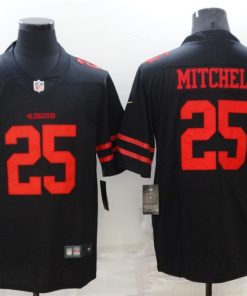 Men's San Francisco 49ers #25 Eli Mitchell Black Vapor Untouchable Limited Stitched Jersey