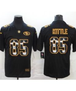 Nike 49ers 85 George Kittle Black Vapor Limited Men Jersey