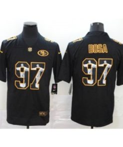 Nike 49ers 97 Nick Bosa Black Vapor Limited Men Jersey