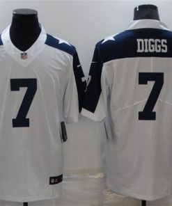 Nike Cowboys 7 Trevon Diggs White Thanksgiving Vapor Untouchable Limited Men Jersey